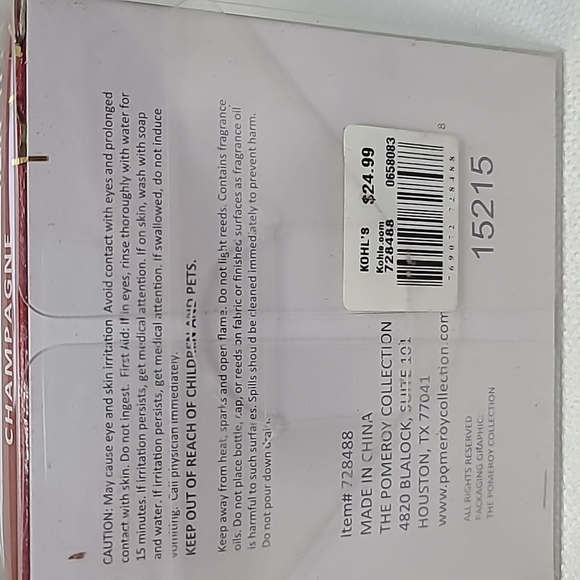 San Miquel reed defuser * champagne scent * Christmas decor - Picture 4 of 4